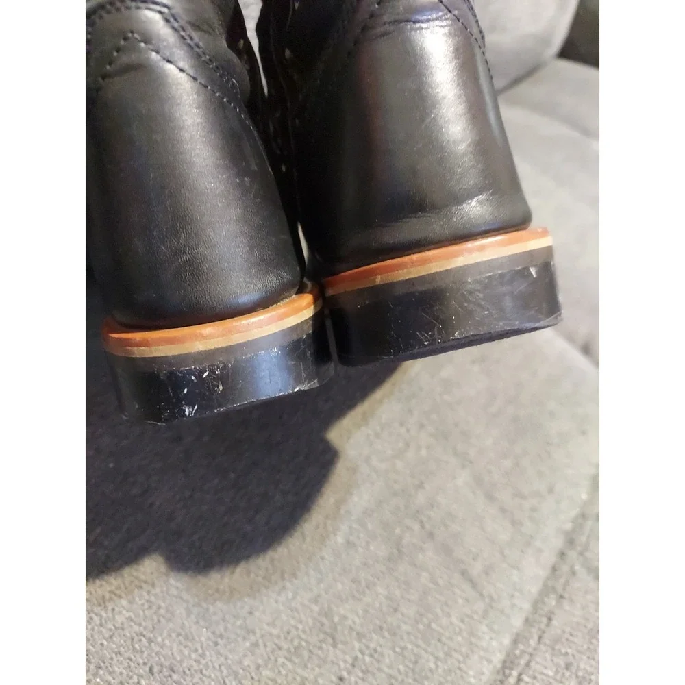 Smoky Mountain Girls 4 R Black Leather Marilyn Boot Cowgirl Shoes Western